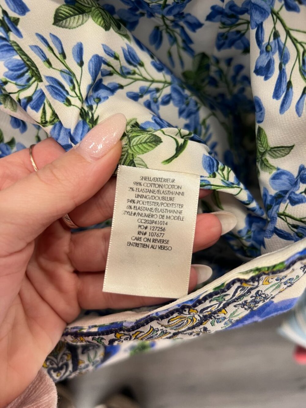 $250 Alice + Olivia Blue Perect Pansy Bandeau Ceresi Top size 12 - Picture 8 of 8